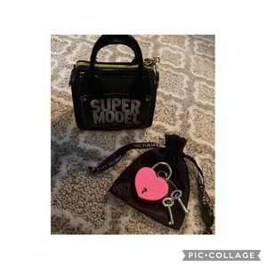 Vintage Victoria’s Secret Heart Lock & Super Model Mini Purse Keychain